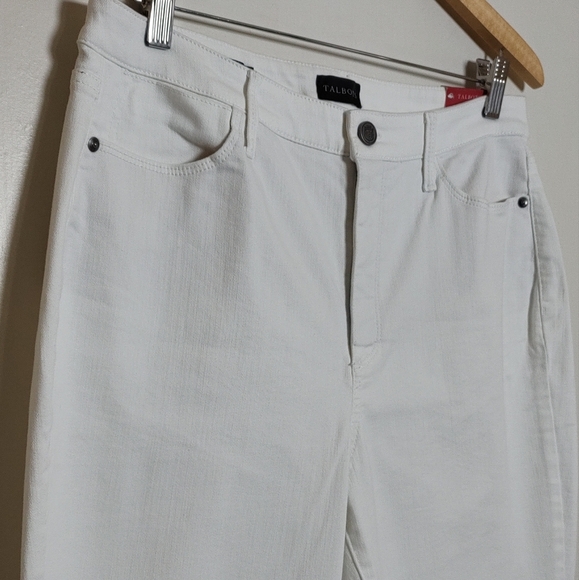 Talbots Curvy Jegging High Waist Skinny Ankle Length Women's White Jeans - Picture 2 of 8